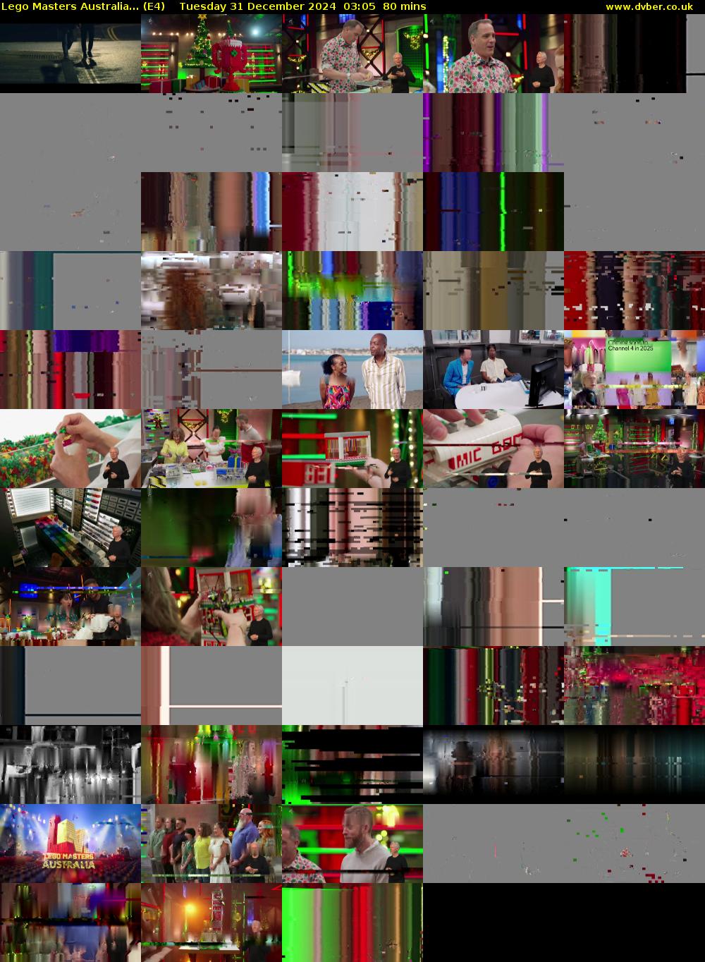 Lego Masters Australia... (E4) Tuesday 31 December 2024 03:05 - 04:25