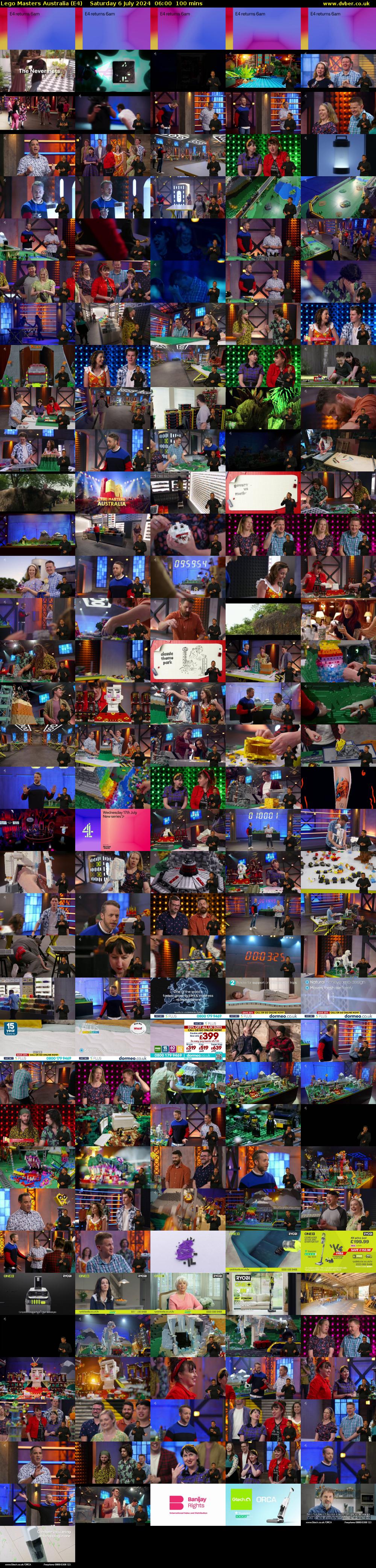 Lego Masters Australia (E4) Saturday 6 July 2024 06:00 - 07:40