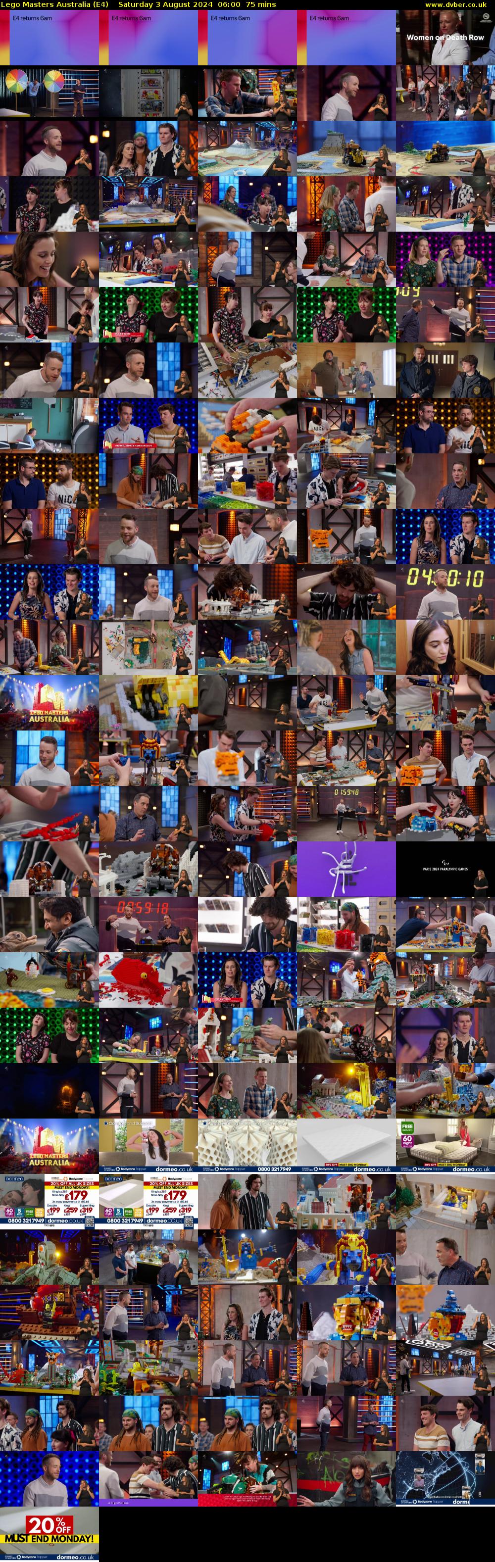 Lego Masters Australia (E4) Saturday 3 August 2024 06:00 - 07:15