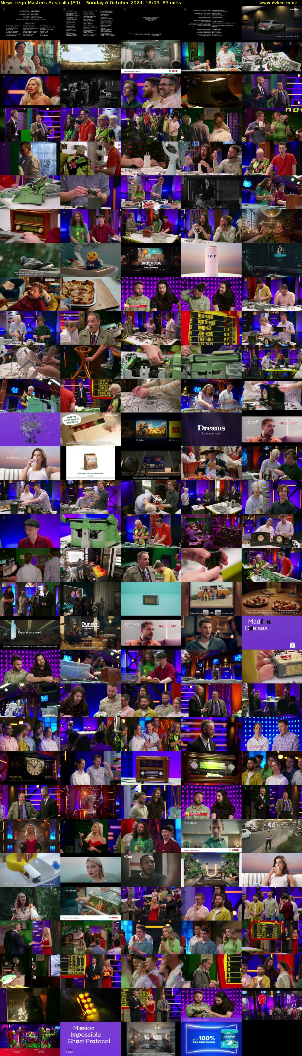 Lego Masters Australia (E4) Sunday 6 October 2024 18:05 - 19:30