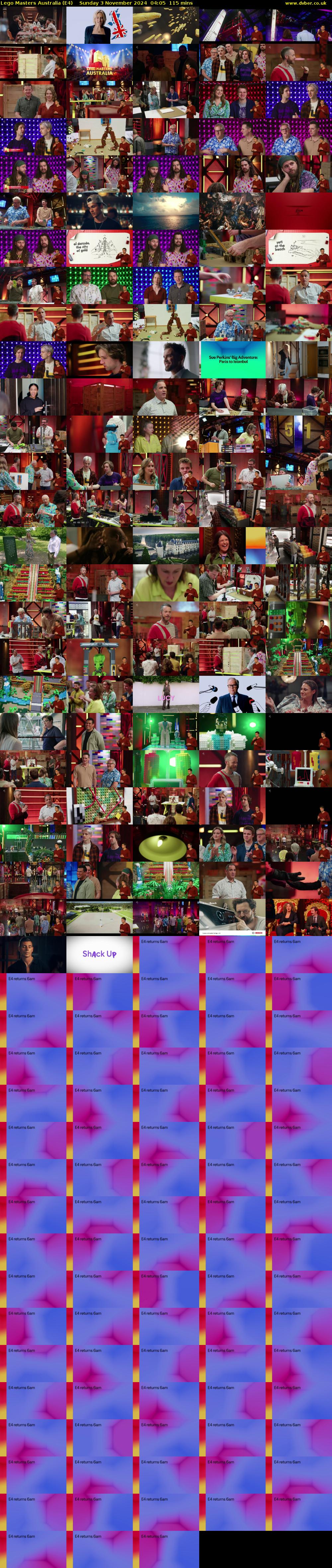 Lego Masters Australia (E4) Sunday 3 November 2024 04:05 - 06:00