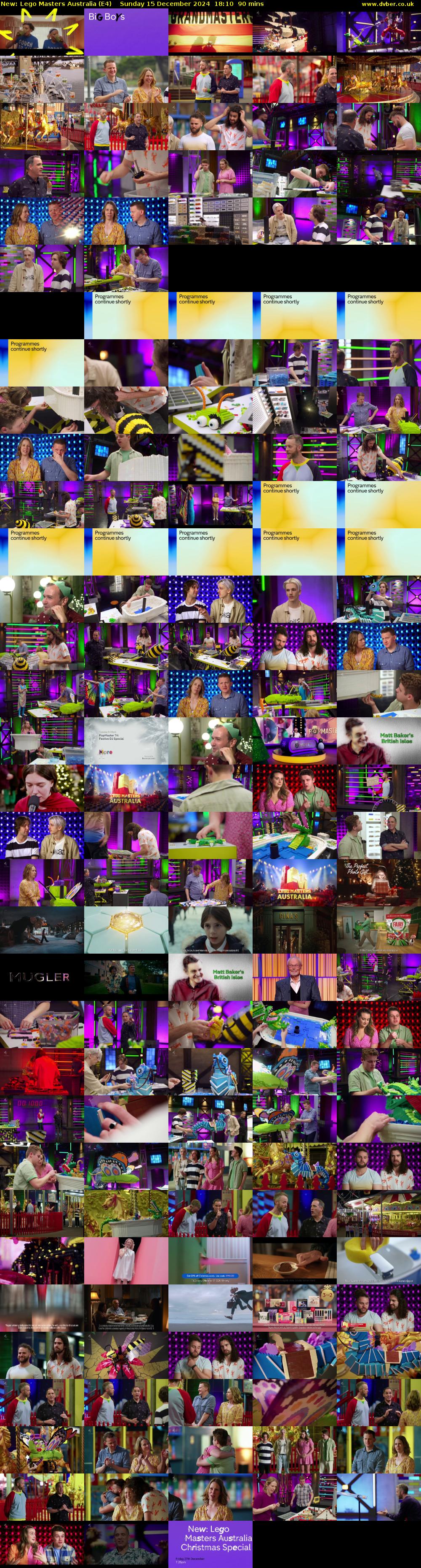 Lego Masters Australia (E4) Sunday 15 December 2024 18:10 - 19:40