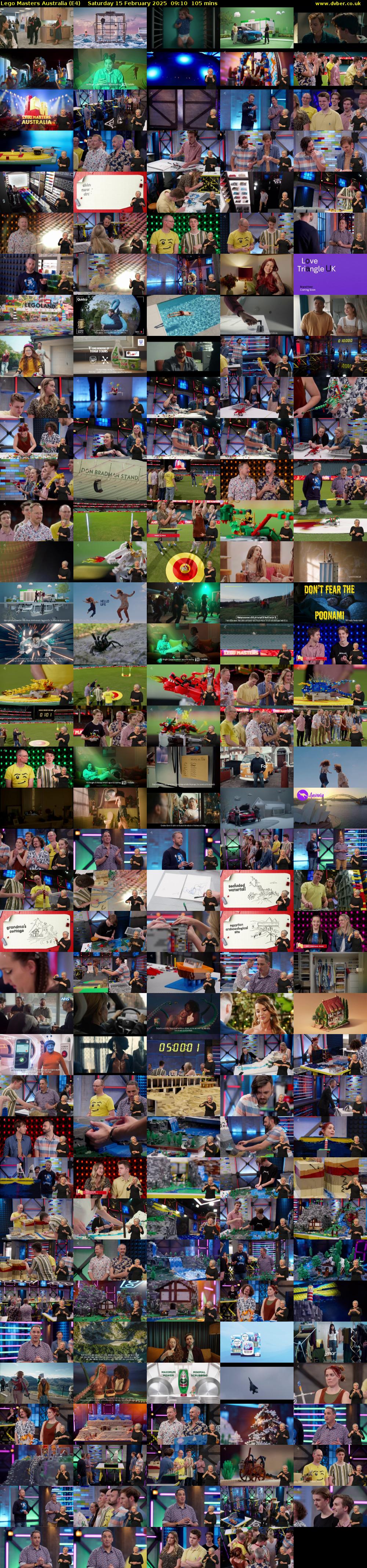 Lego Masters Australia (E4) Saturday 15 February 2025 09:10 - 10:55