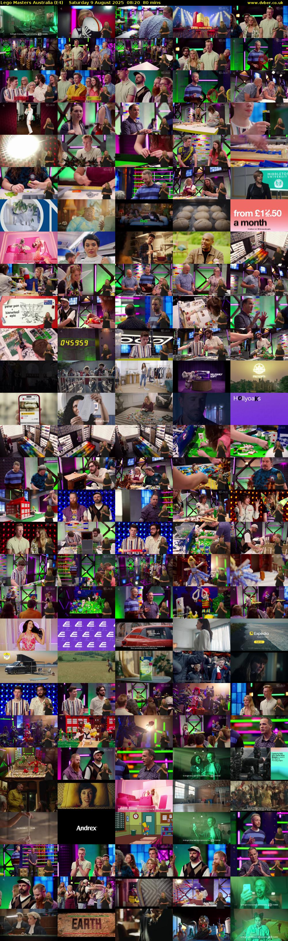 Lego Masters Australia (E4) Saturday 9 August 2025 08:20 - 09:40