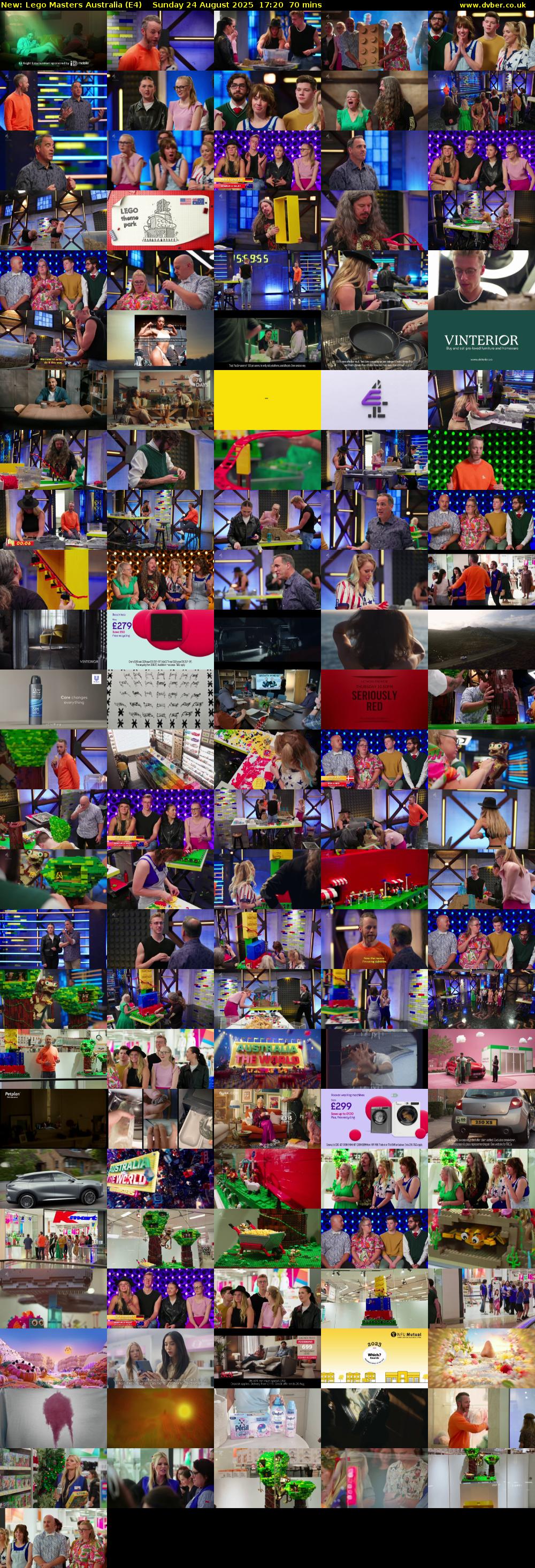 Lego Masters Australia (E4) Sunday 24 August 2025 17:20 - 18:30