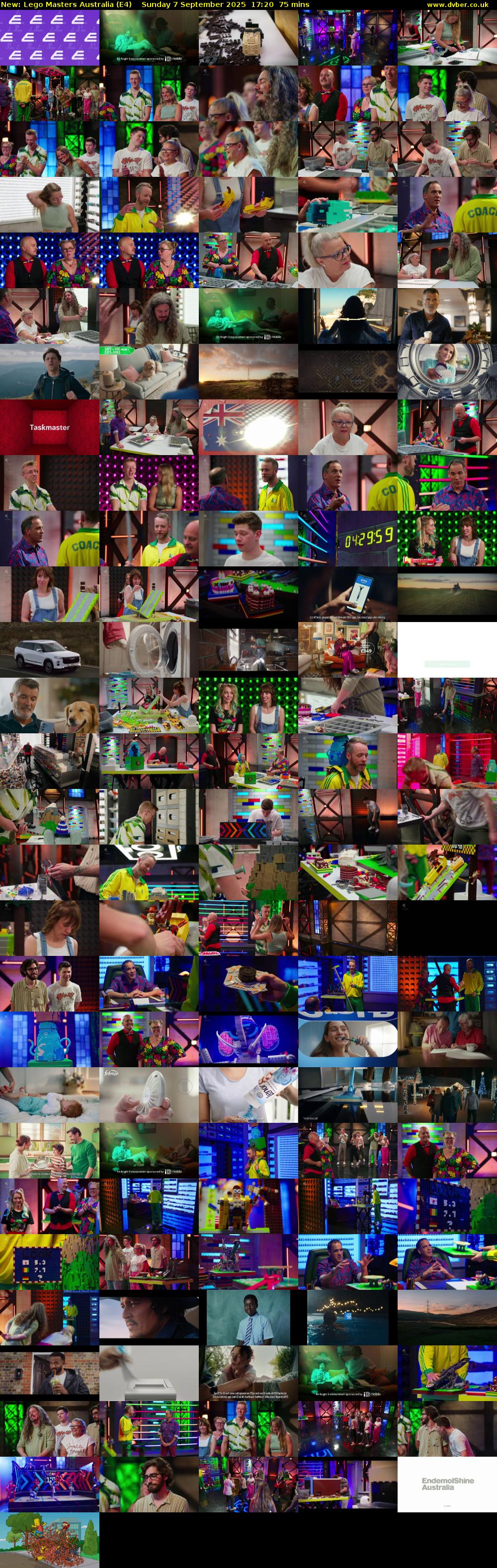 Lego Masters Australia (E4) Sunday 7 September 2025 17:20 - 18:35