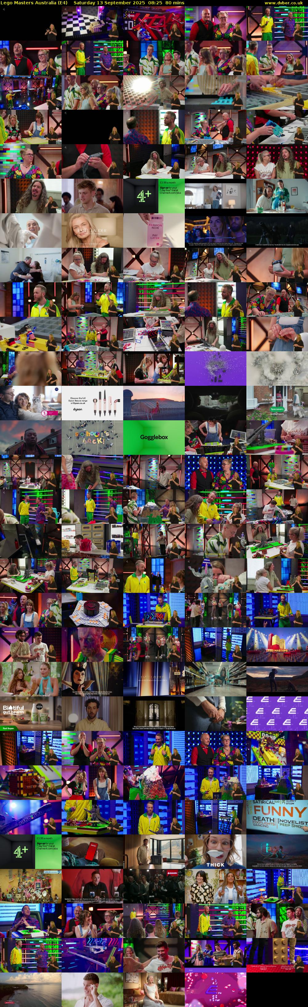 Lego Masters Australia (E4) Saturday 13 September 2025 08:25 - 09:45