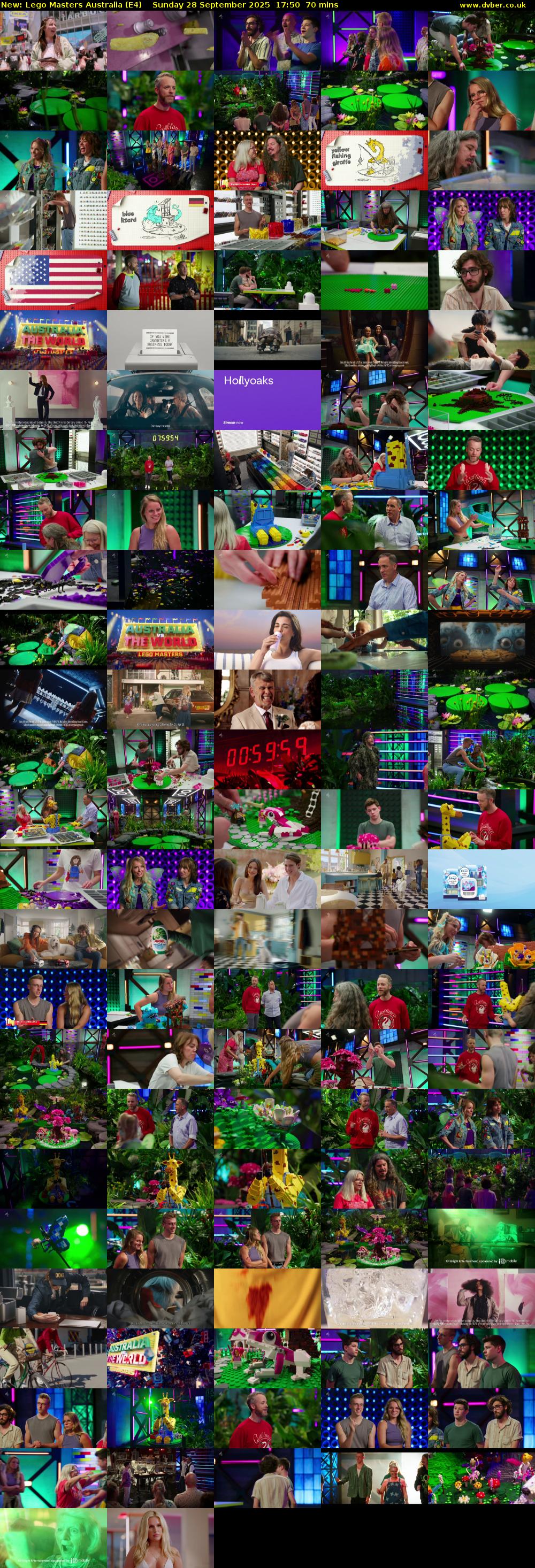Lego Masters Australia (E4) Sunday 28 September 2025 17:50 - 19:00