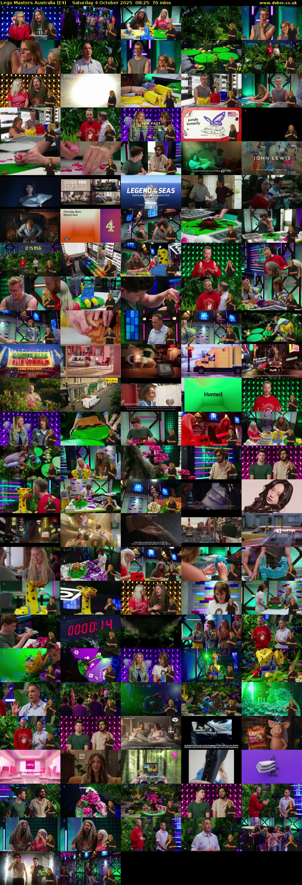 Lego Masters Australia (E4) Saturday 4 October 2025 08:25 - 09:35