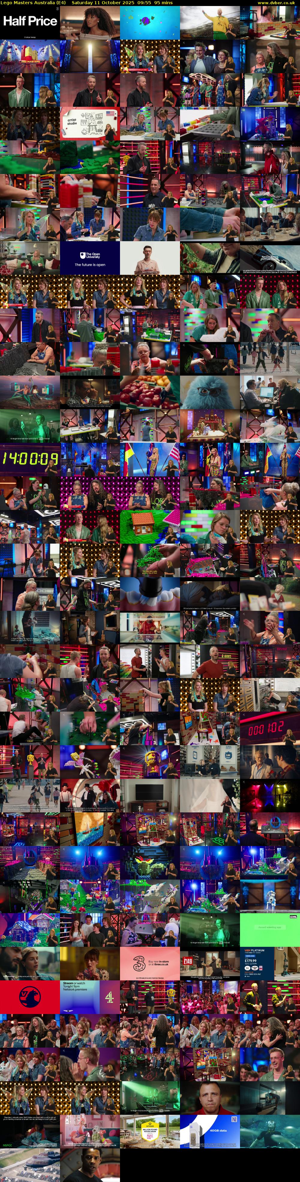 Lego Masters Australia (E4) Saturday 11 October 2025 09:55 - 11:30