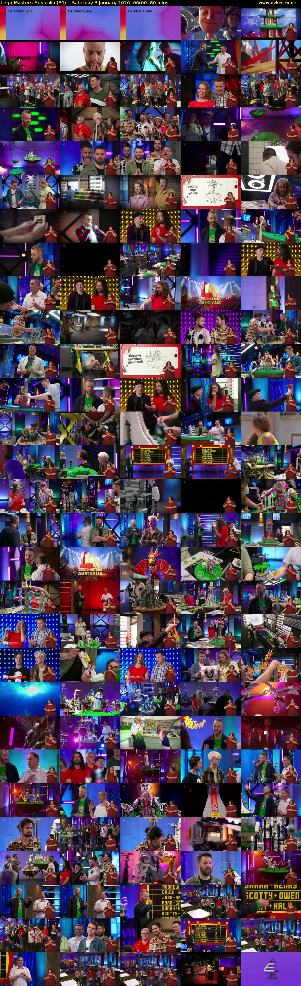 Lego Masters Australia (E4) Saturday 3 January 2026 06:00 - 07:20