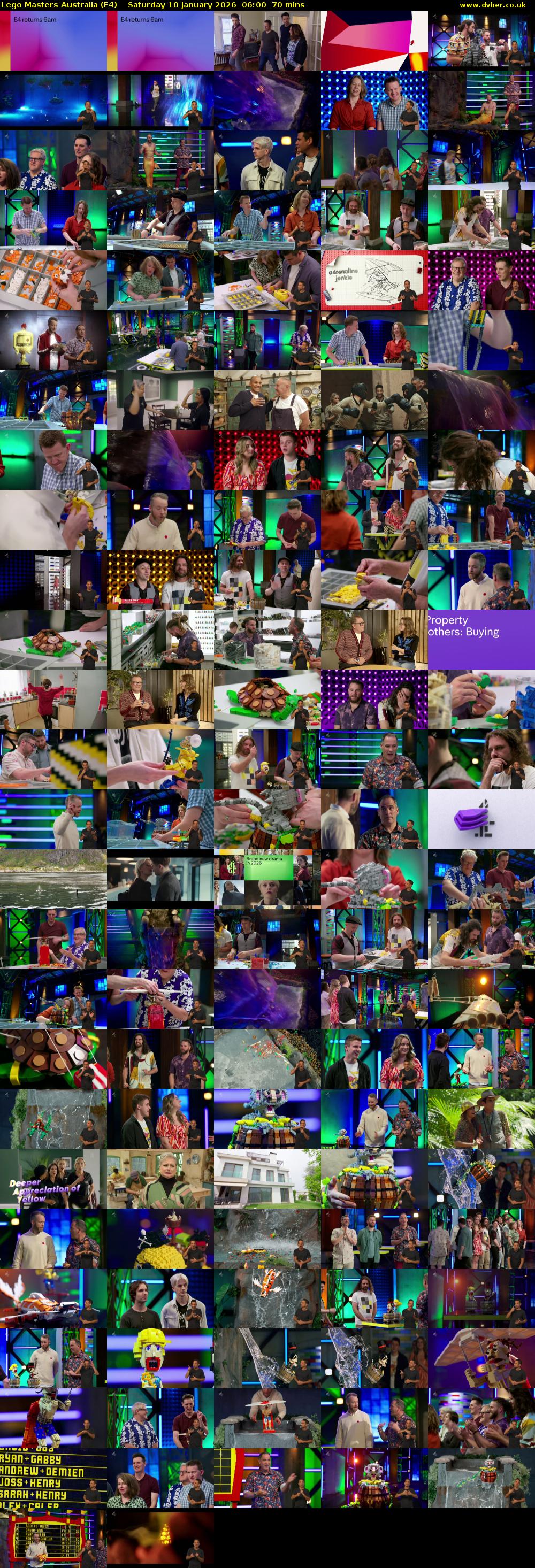 Lego Masters Australia (E4) Saturday 10 January 2026 06:00 - 07:10