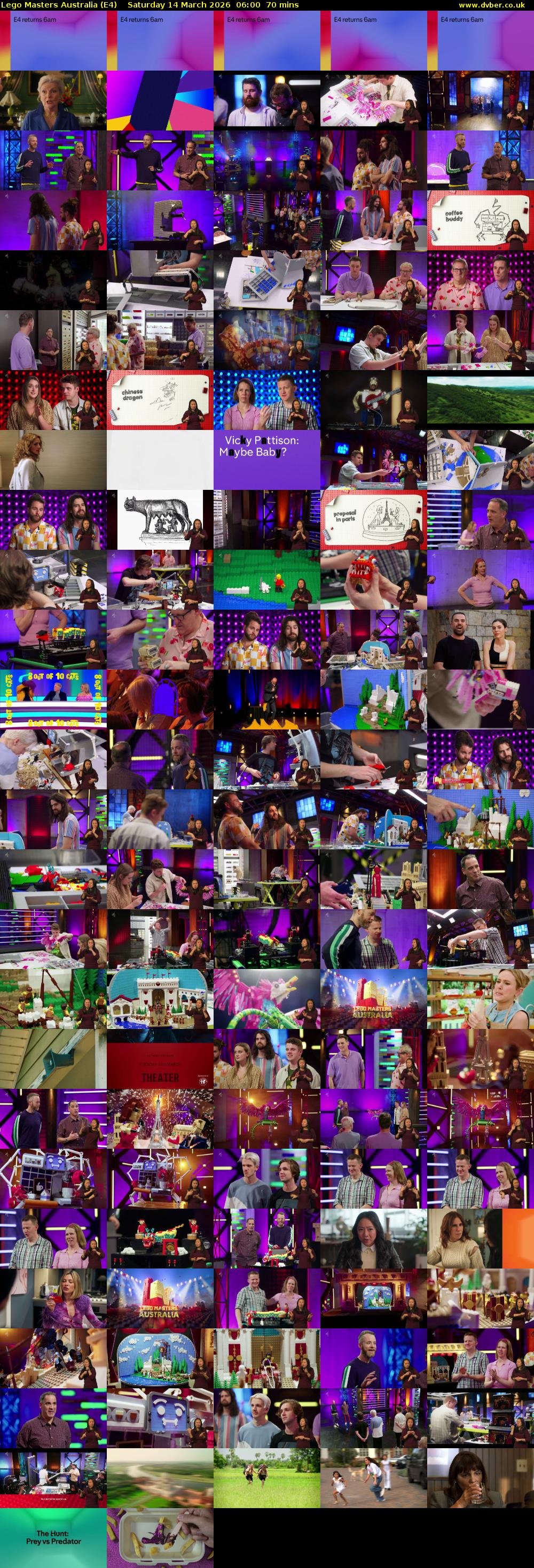 Lego Masters Australia (E4) Saturday 14 March 2026 06:00 - 07:10