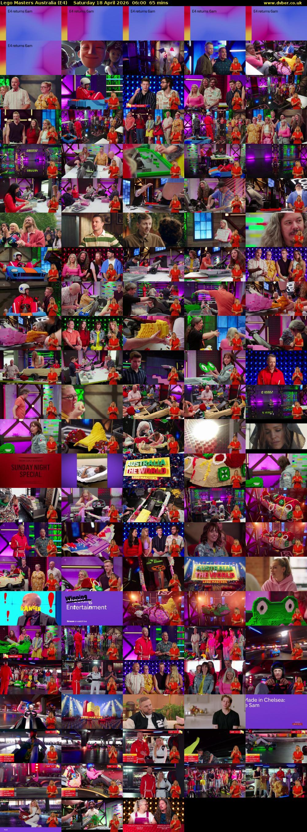 Lego Masters Australia (E4) Saturday 18 April 2026 06:00 - 07:05
