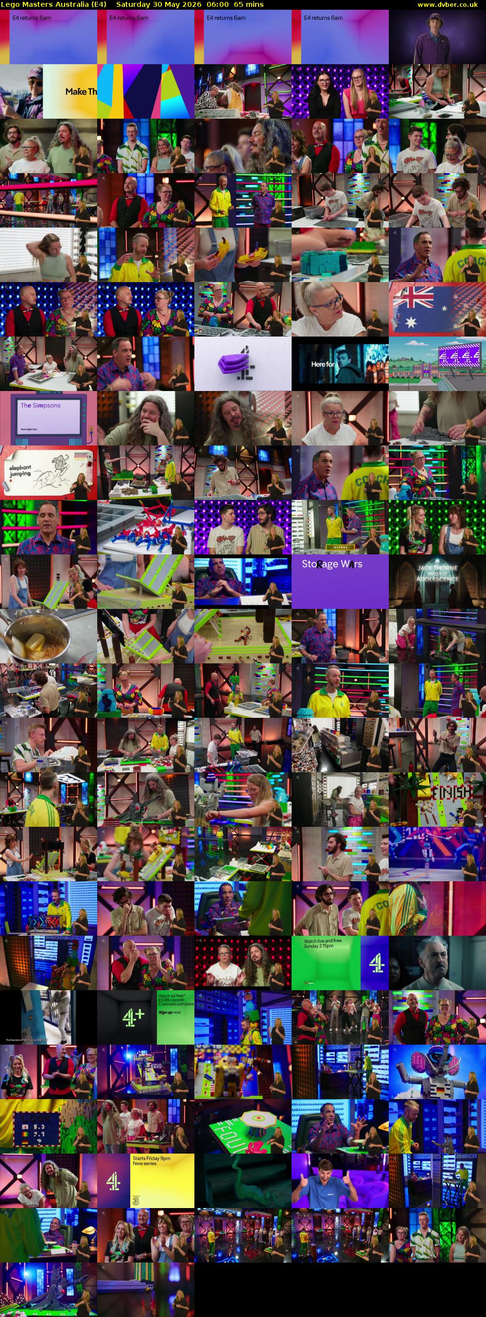 Lego Masters Australia (E4) Saturday 30 May 2026 06:00 - 07:05
