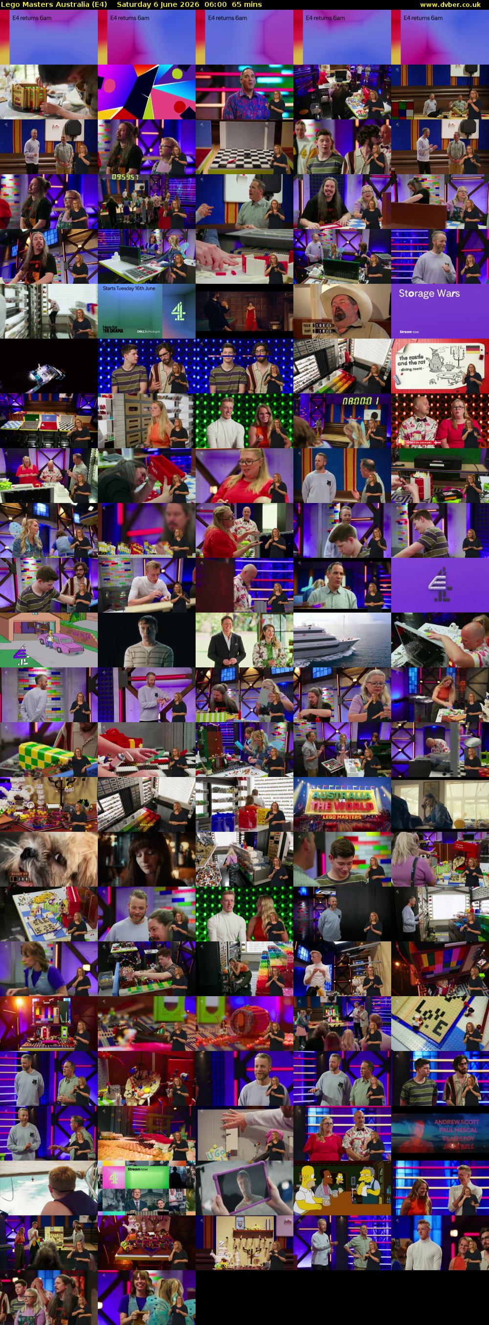Lego Masters Australia (E4) Saturday 6 June 2026 06:00 - 07:05