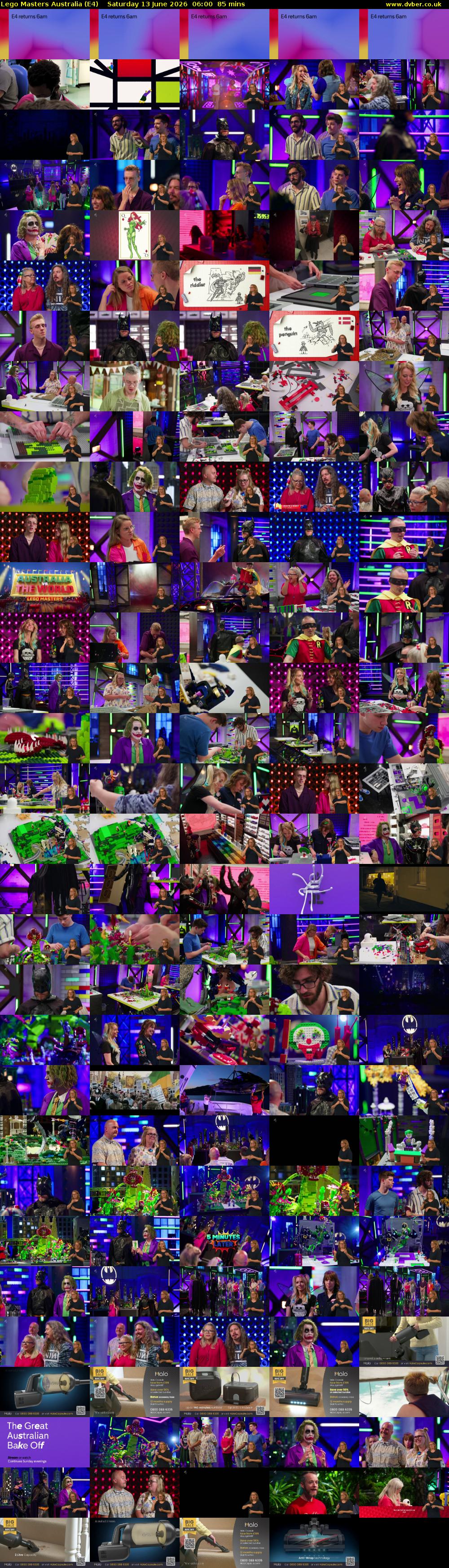 Lego Masters Australia (E4) Saturday 13 June 2026 06:00 - 07:25