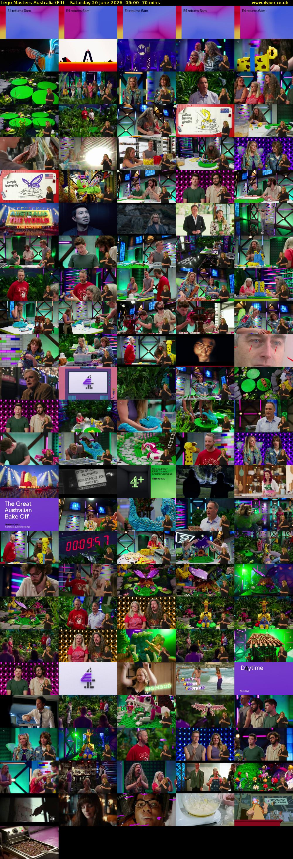 Lego Masters Australia (E4) Saturday 20 June 2026 06:00 - 07:10