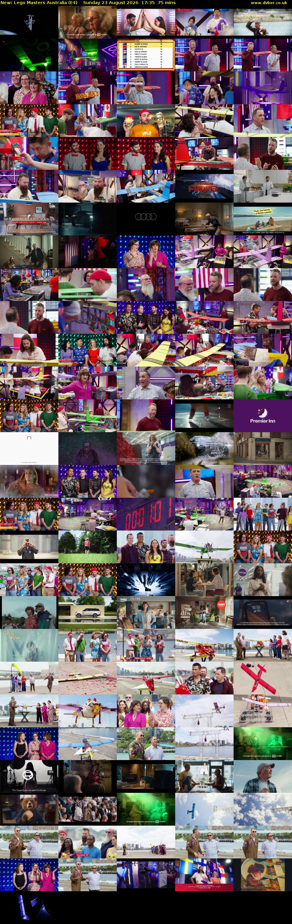 Lego Masters Australia (E4) Sunday 23 August 2026 17:35 - 18:50