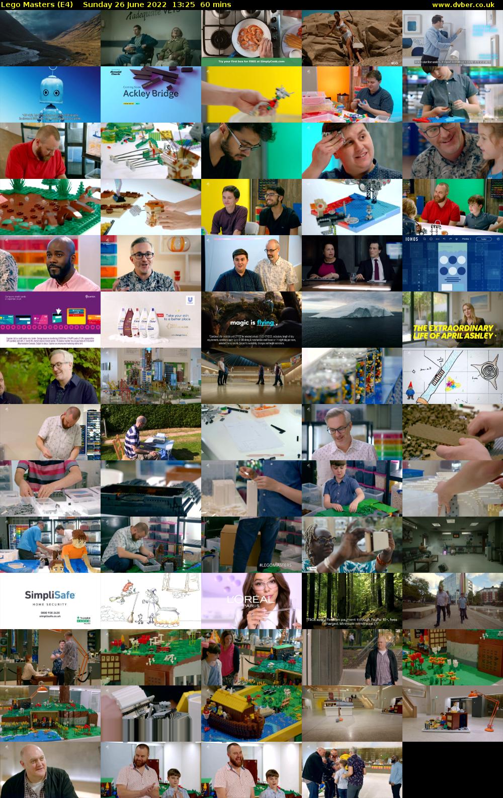 Lego Masters (E4) Sunday 26 June 2022 13:25 - 14:25