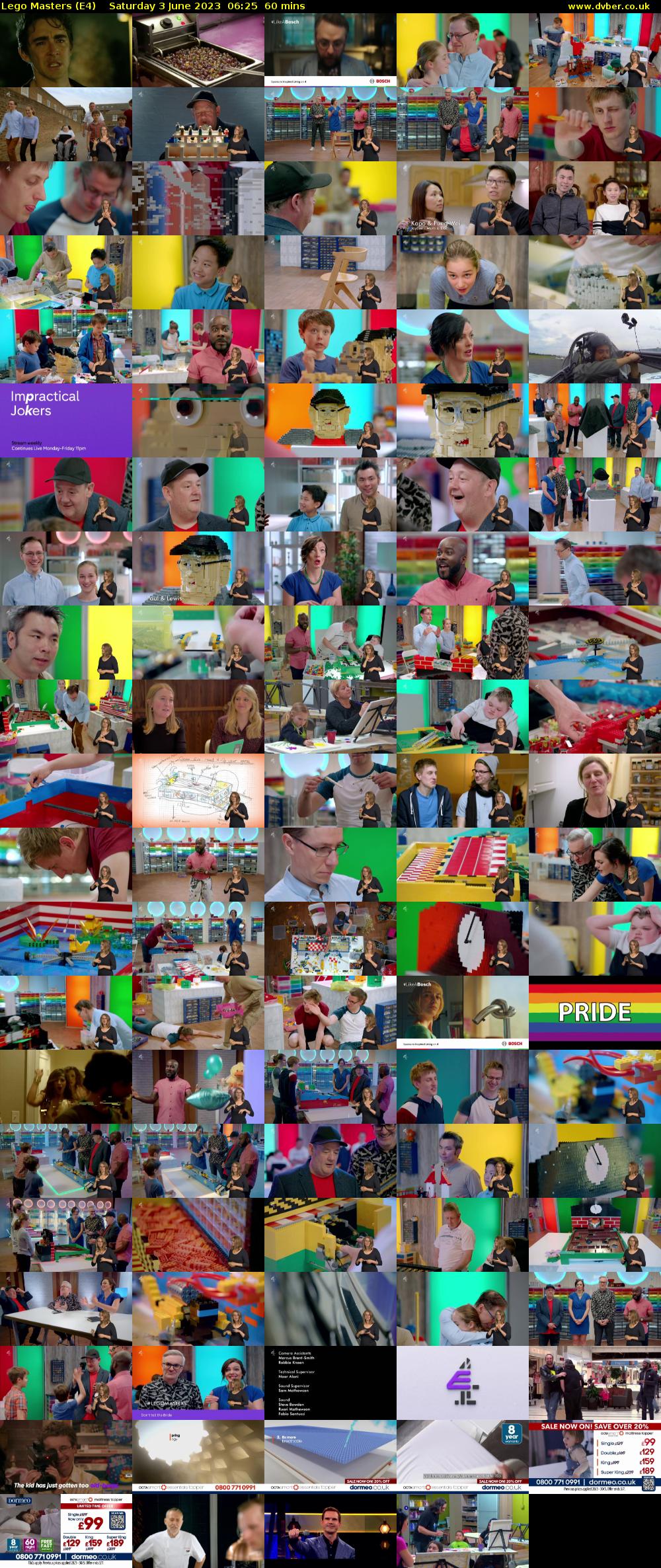 Lego Masters (E4) Saturday 3 June 2023 06:25 - 07:25