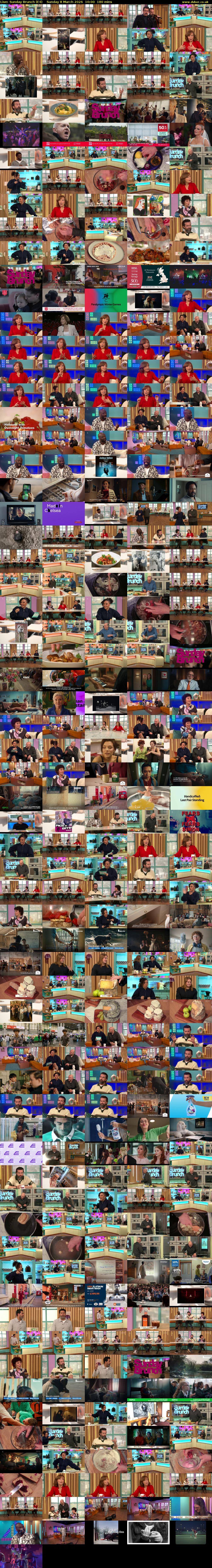 Live: Sunday Brunch (E4) Sunday 8 March 2026 10:00 - 13:00