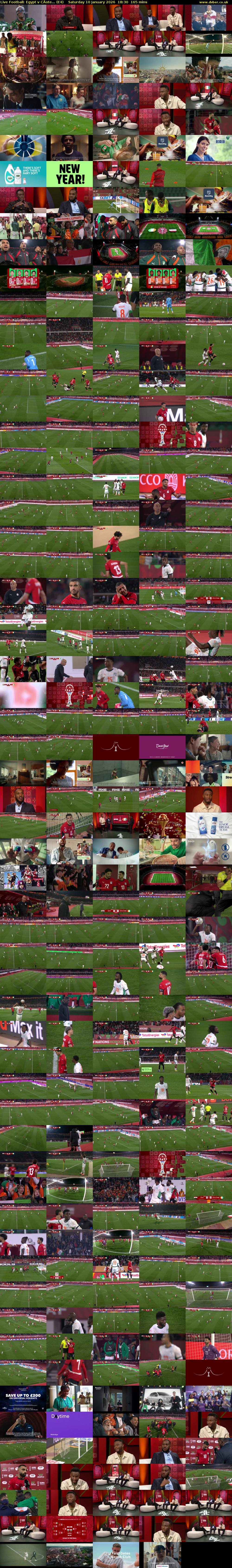 Live Football: Egypt v CÃote... (E4) Saturday 10 January 2026 18:30 - 21:15