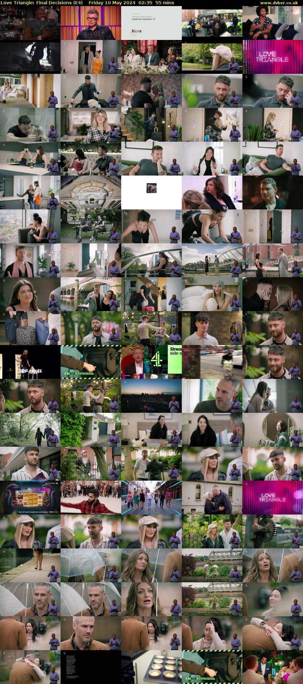 Love Triangle: Final Decisions (E4) Friday 10 May 2024 02:35 - 03:30