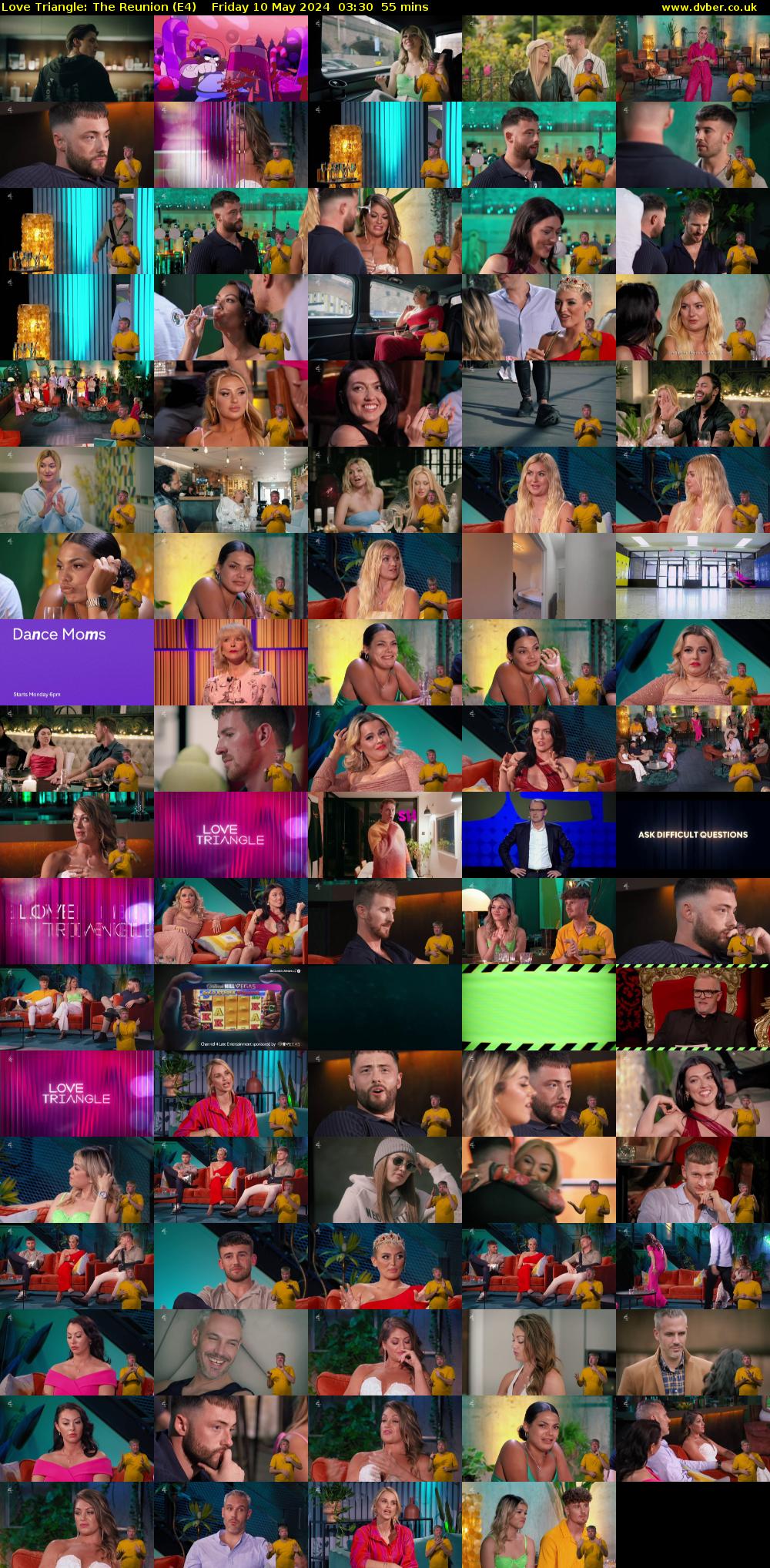 Love Triangle: The Reunion (E4) Friday 10 May 2024 03:30 - 04:25