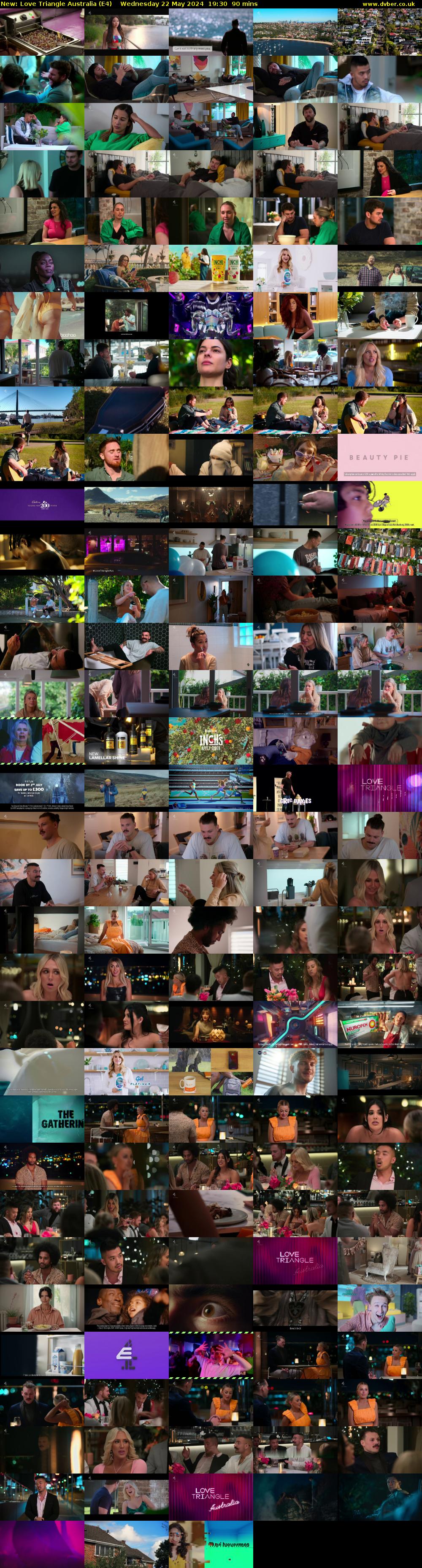 Love Triangle Australia (E4) Wednesday 22 May 2024 19:30 - 21:00