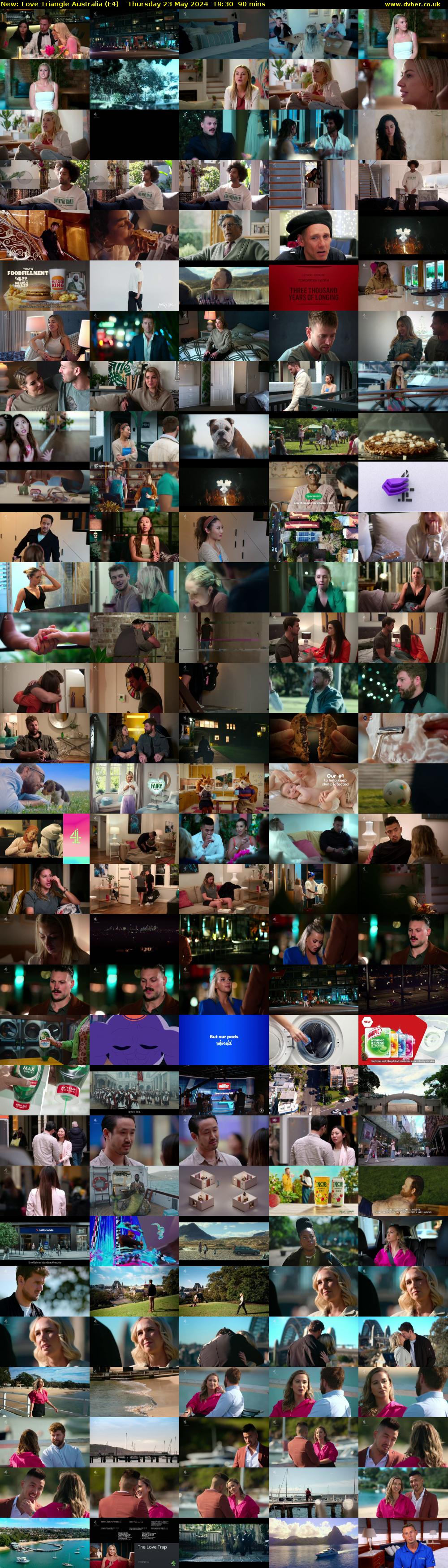 Love Triangle Australia (E4) Thursday 23 May 2024 19:30 - 21:00