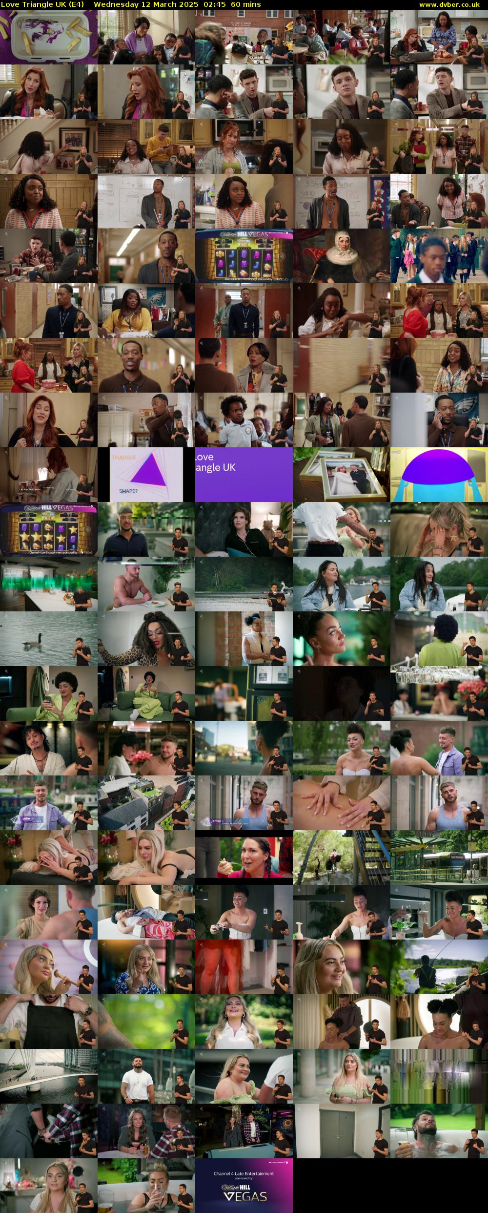 Love Triangle UK (E4) Wednesday 12 March 2025 02:45 - 03:45