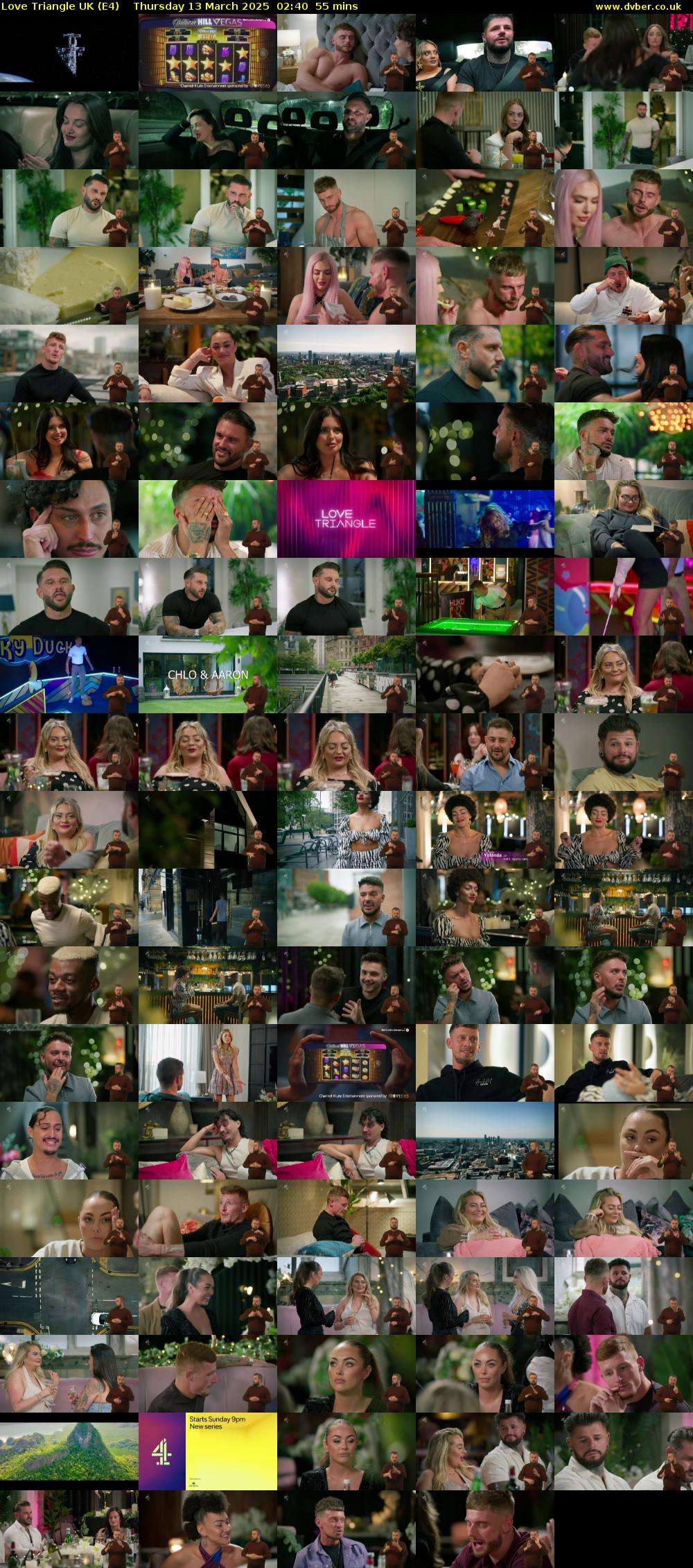 Love Triangle UK (E4) Thursday 13 March 2025 02:40 - 03:35