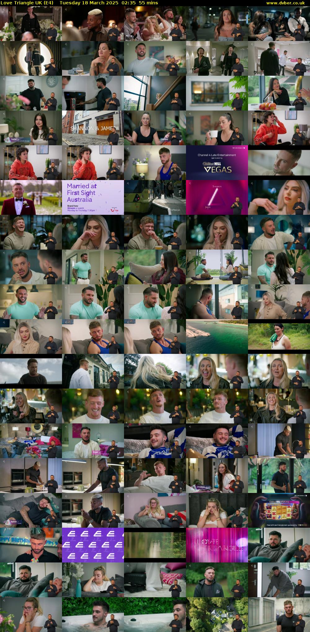 Love Triangle UK (E4) Tuesday 18 March 2025 02:35 - 03:30