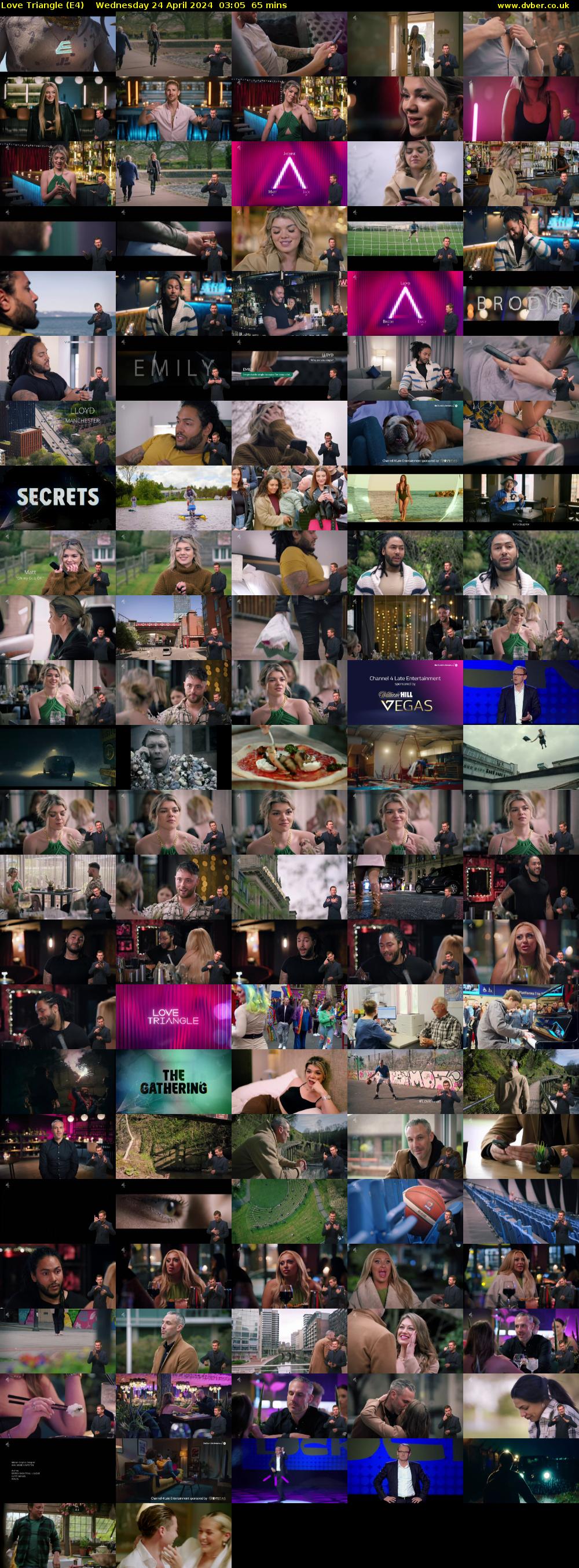 Love Triangle (E4) Wednesday 24 April 2024 03:05 - 04:10