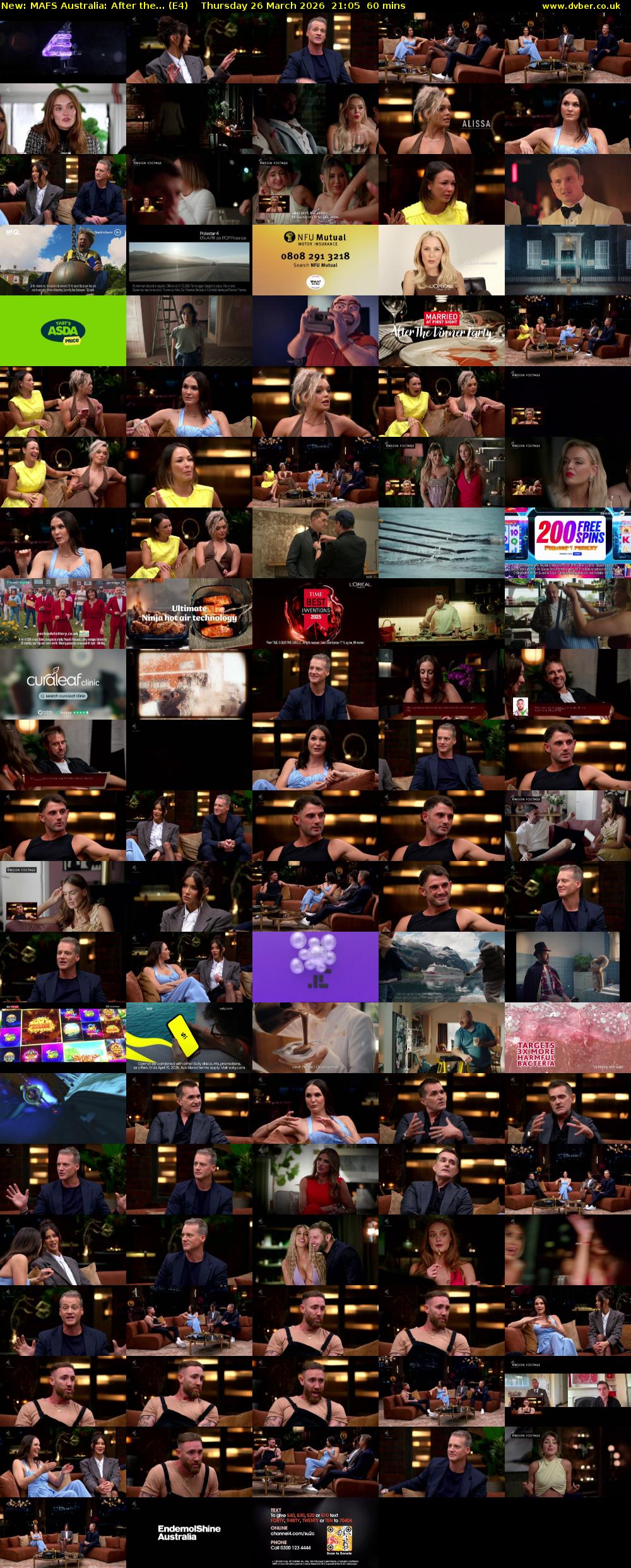 MAFS Australia: After the... (E4) Thursday 26 March 2026 21:05 - 22:05