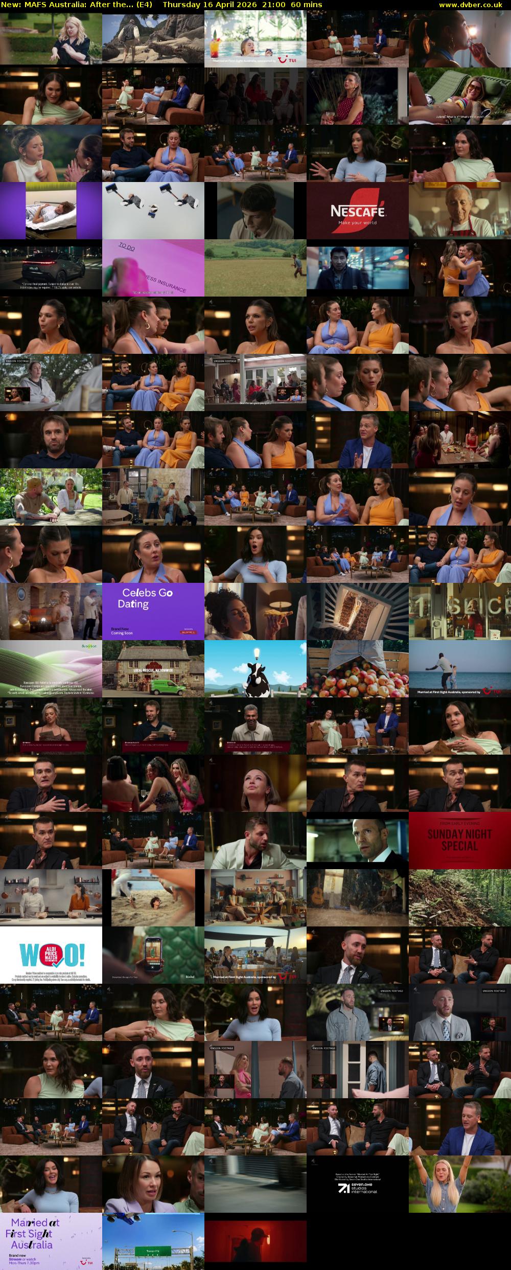 MAFS Australia: After the... (E4) Thursday 16 April 2026 21:00 - 22:00