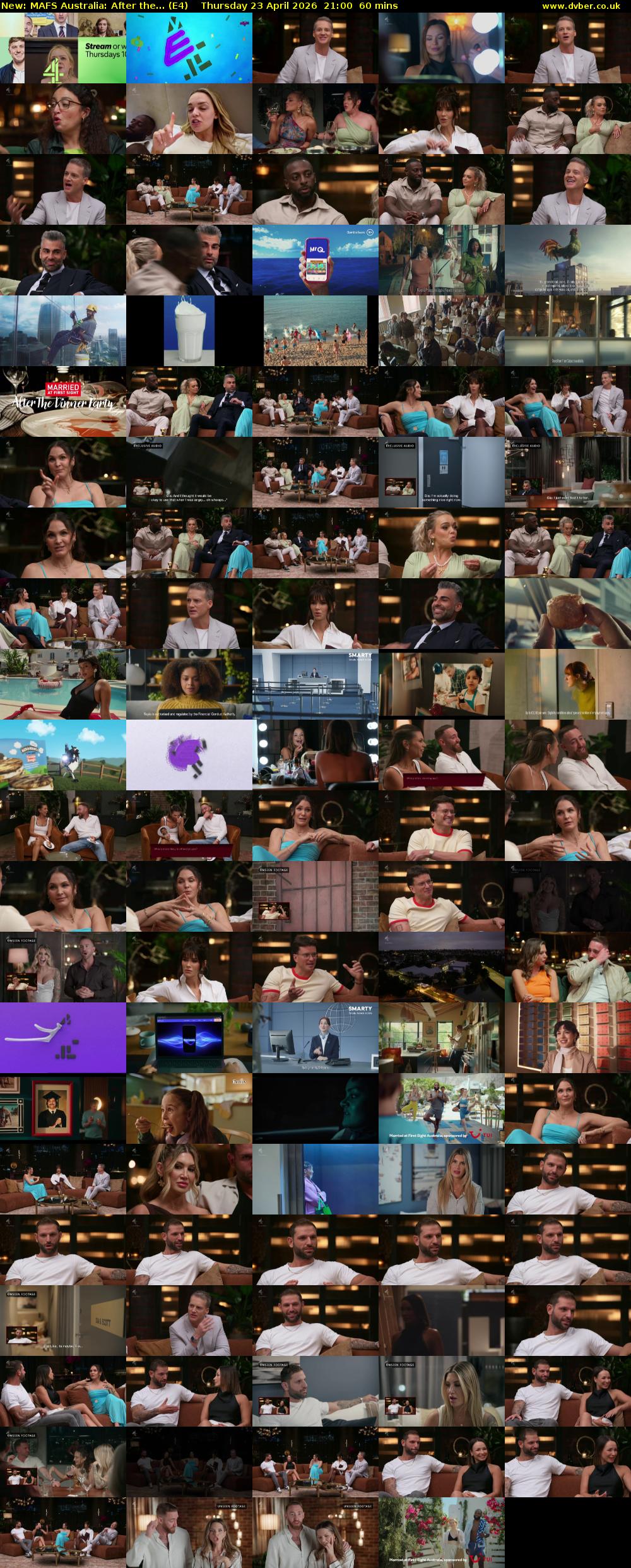 MAFS Australia: After the... (E4) Thursday 23 April 2026 21:00 - 22:00