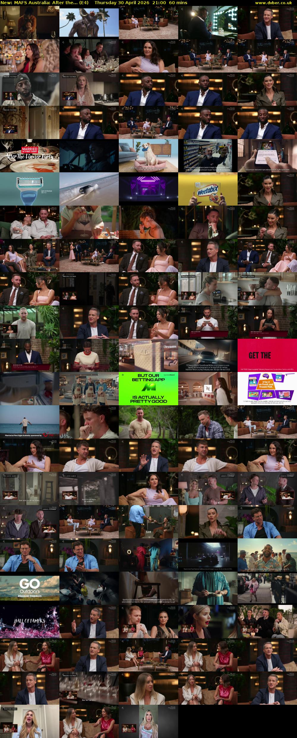 MAFS Australia: After the... (E4) Thursday 30 April 2026 21:00 - 22:00