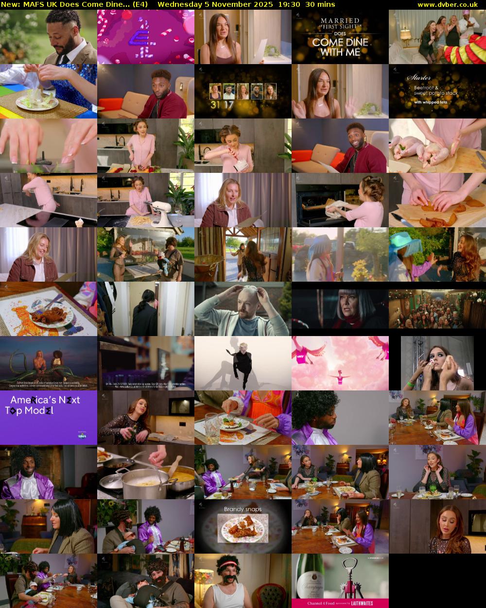 MAFS UK Does Come Dine... (E4) Wednesday 5 November 2025 19:30 - 20:00