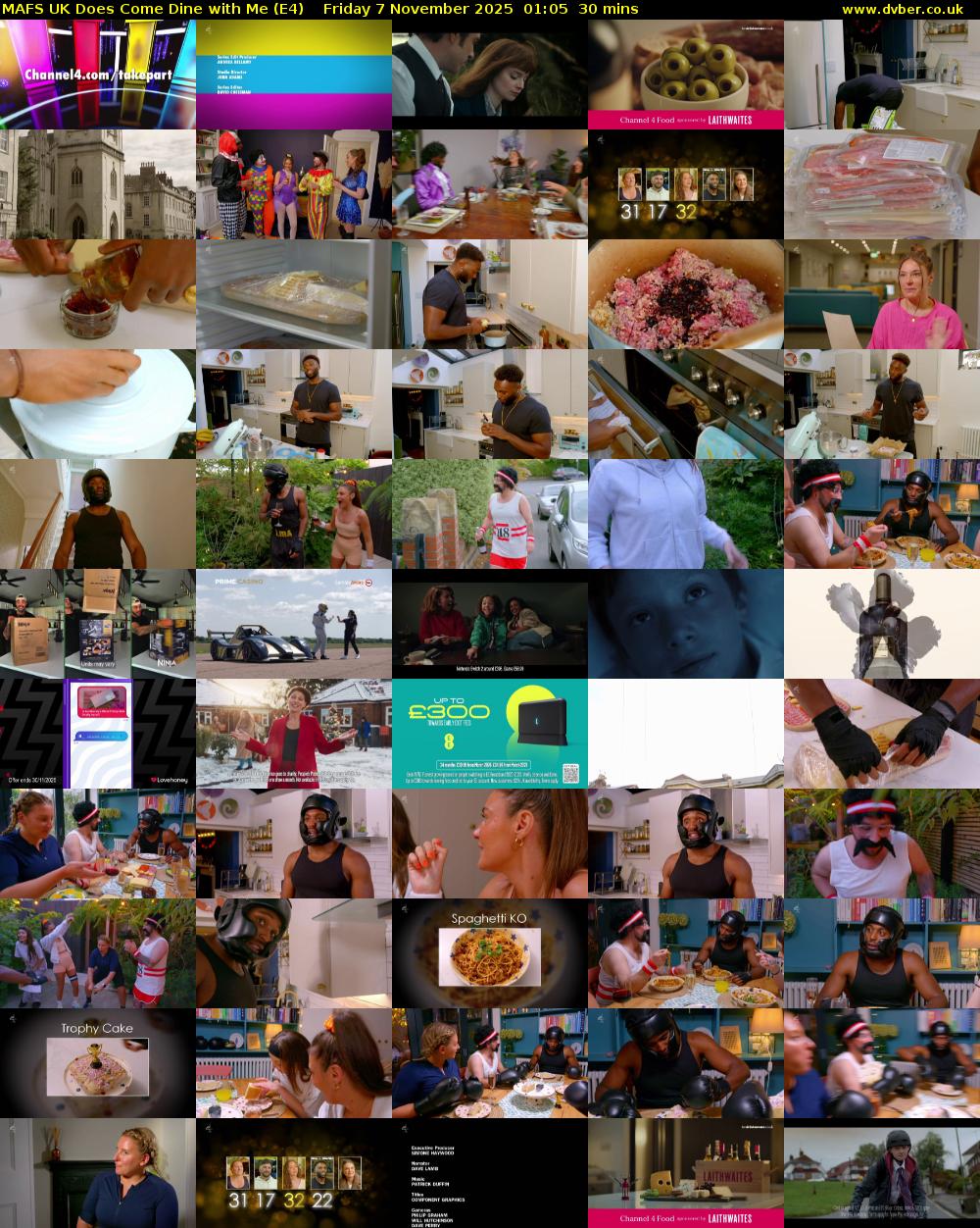 MAFS UK Does Come Dine with Me (E4) Friday 7 November 2025 01:05 - 01:35