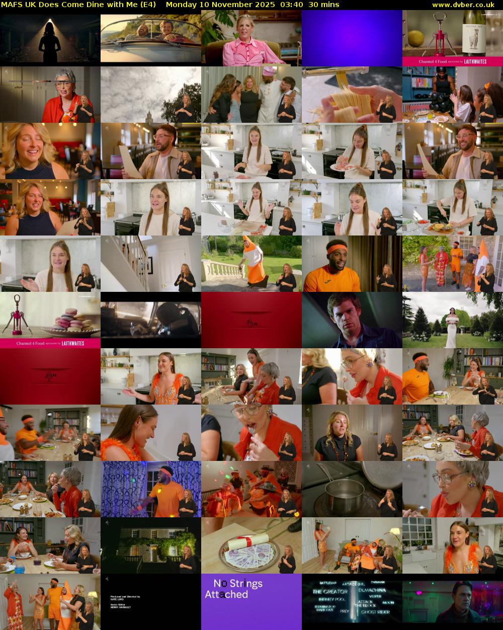 MAFS UK Does Come Dine with Me (E4) Monday 10 November 2025 03:40 - 04:10