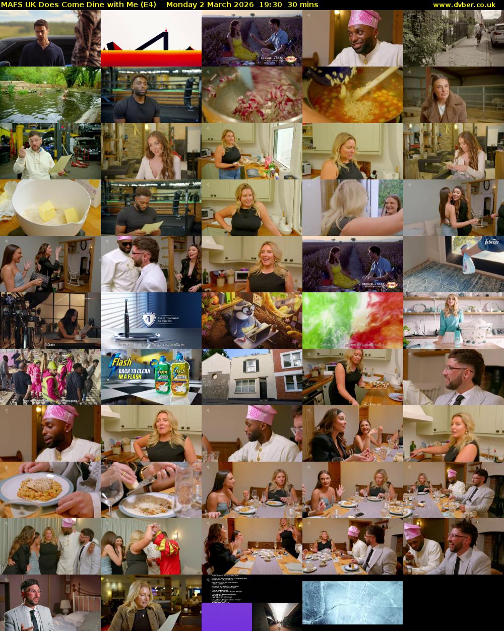 MAFS UK Does Come Dine with Me (E4) Monday 2 March 2026 19:30 - 20:00