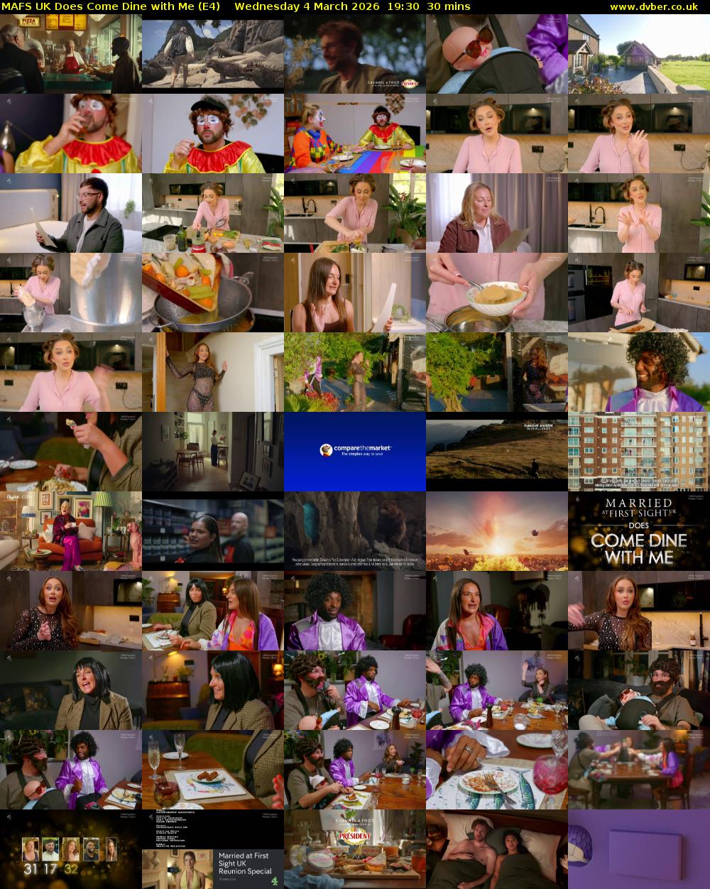 MAFS UK Does Come Dine with Me (E4) Wednesday 4 March 2026 19:30 - 20:00