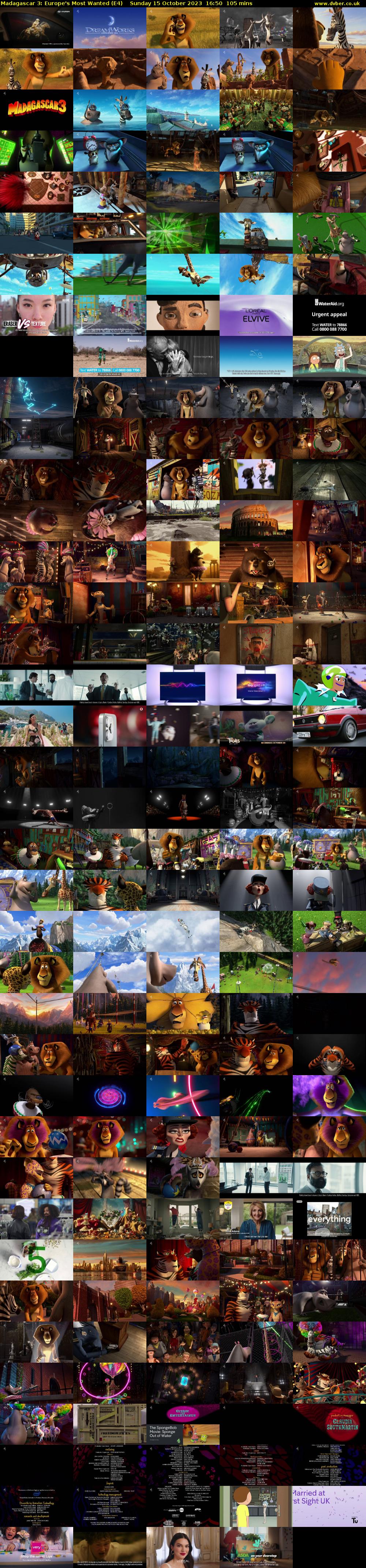 Madagascar 3: Europe's Most Wanted (E4) Sunday 15 October 2023 16:50 - 18:35
