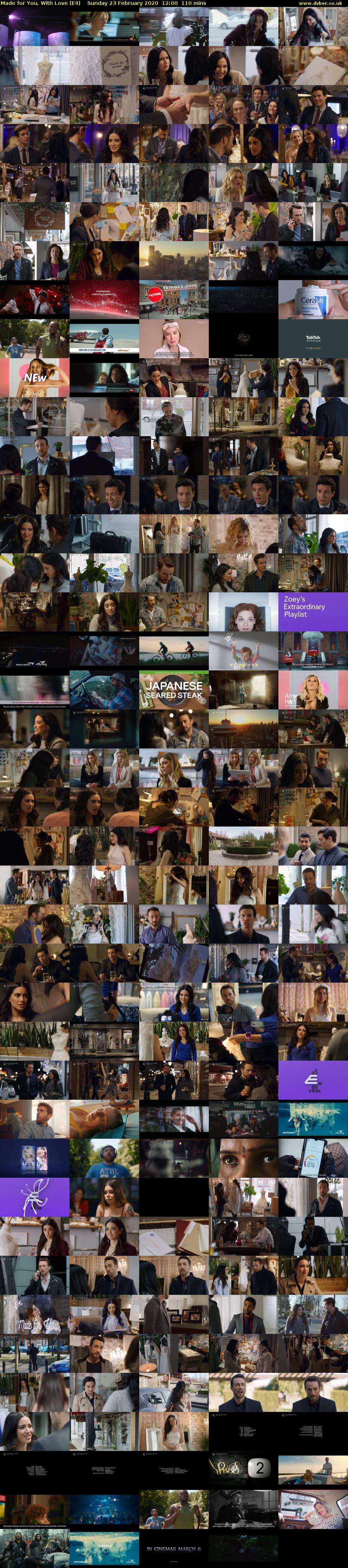 Made for You, With Love (E4) Sunday 23 February 2020 12:00 - 13:50