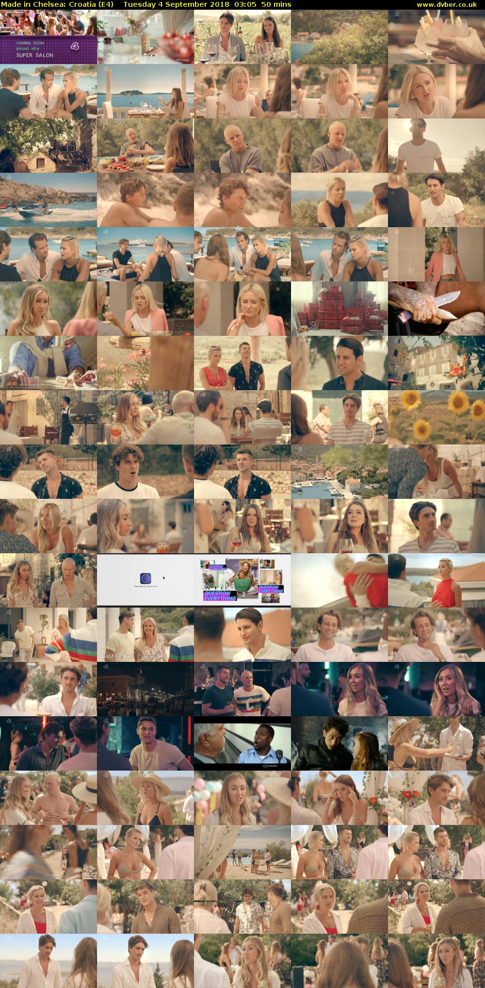 Made in Chelsea: Croatia (E4) Tuesday 4 September 2018 03:05 - 03:55