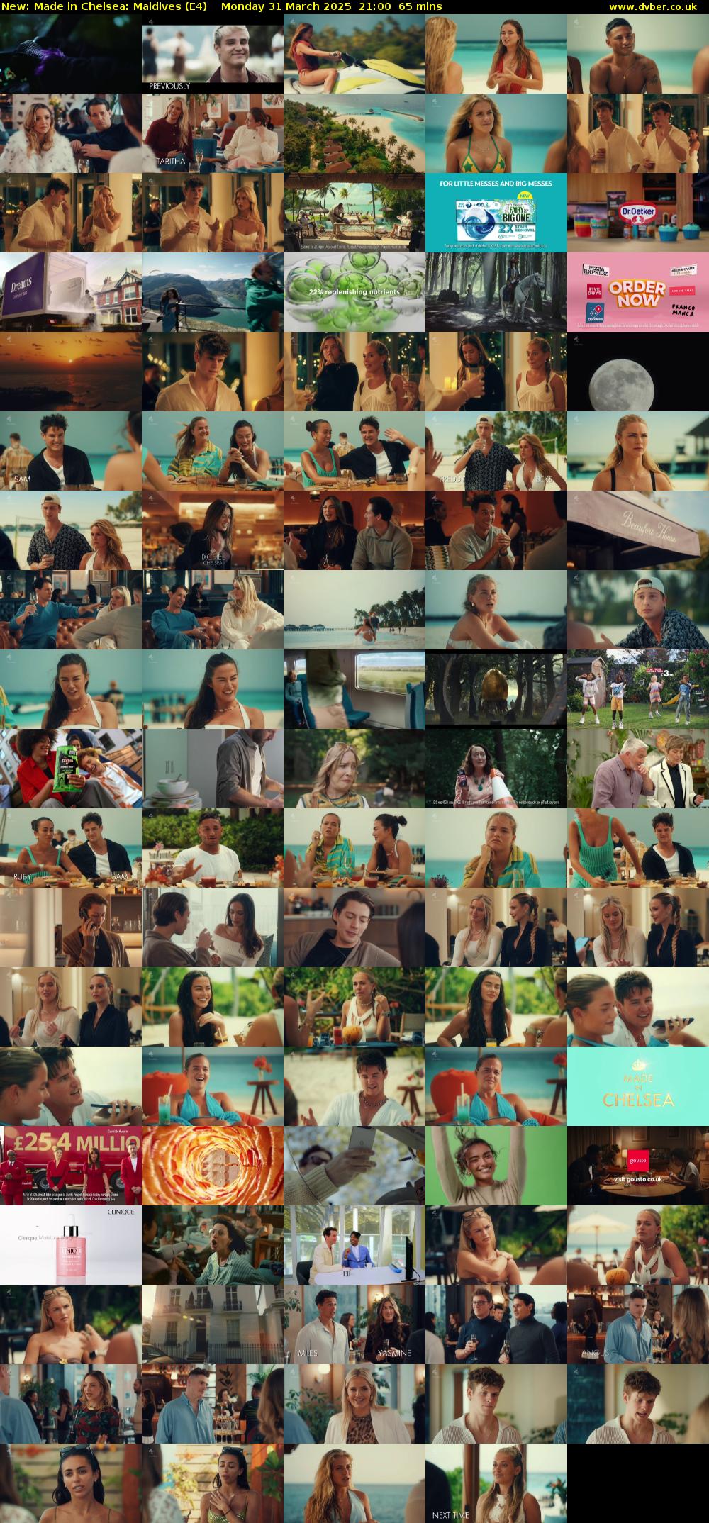Made in Chelsea: Maldives (E4) Monday 31 March 2025 21:00 - 22:05
