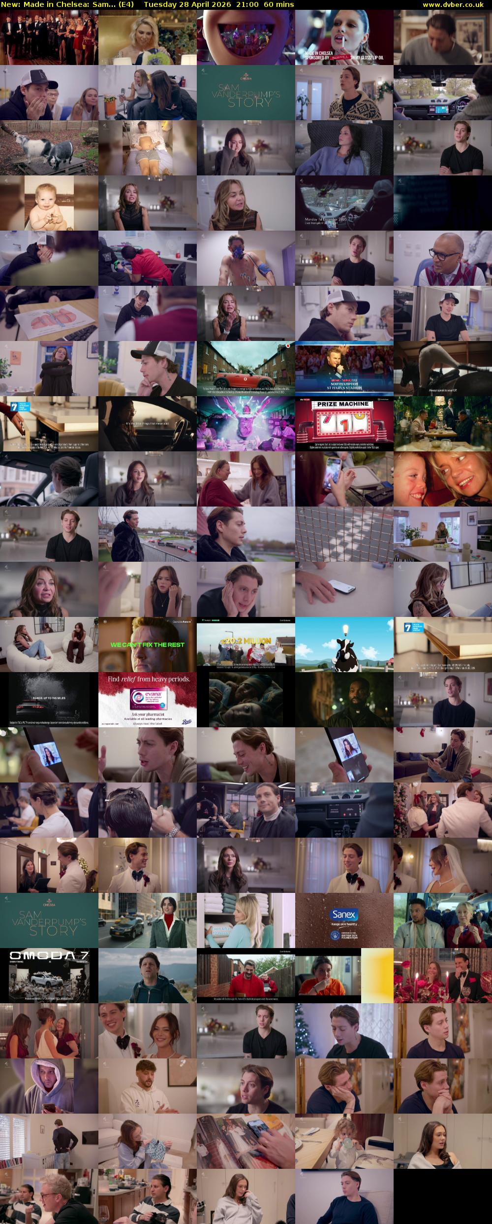 Made in Chelsea: Sam... (E4) Tuesday 28 April 2026 21:00 - 22:00