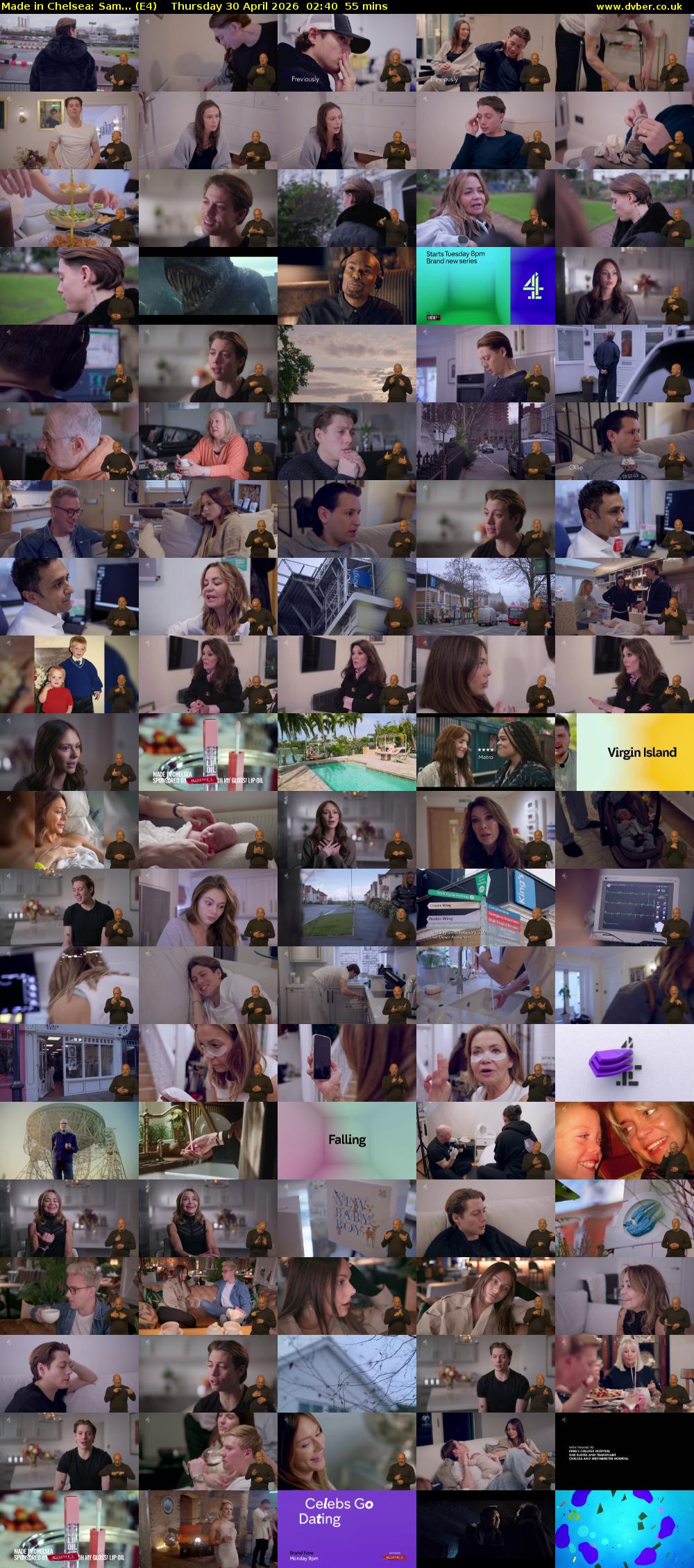 Made in Chelsea: Sam... (E4) Thursday 30 April 2026 02:40 - 03:35